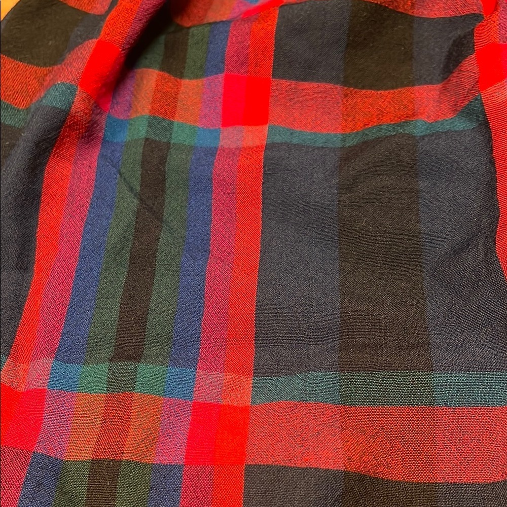 Vintage Pendleton Plaid Women's Skirt - Red and Blue - Picture 2 of 6
